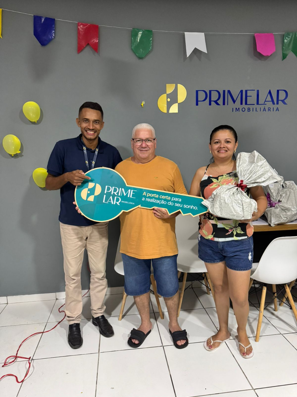 Cliente contemplado pela Prime Lar Imobiliária — Conquista realizada